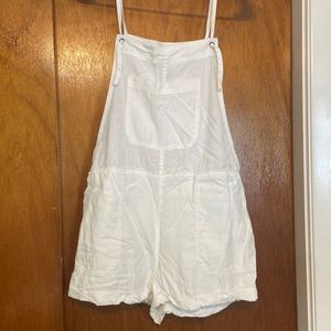 Womens Abercrombie White Overalls